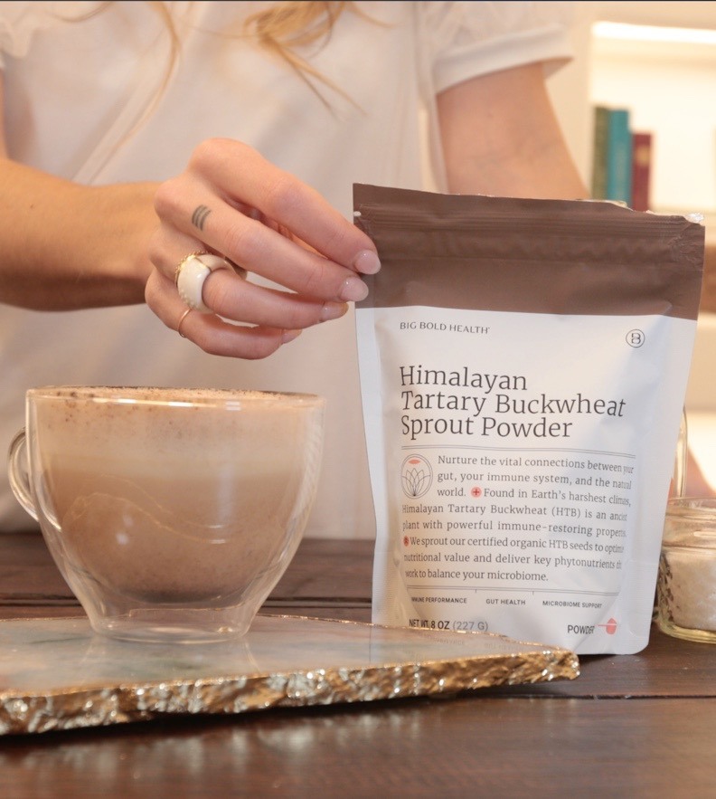 Cinnamon & Chill Latte with HTB Sprout Powder