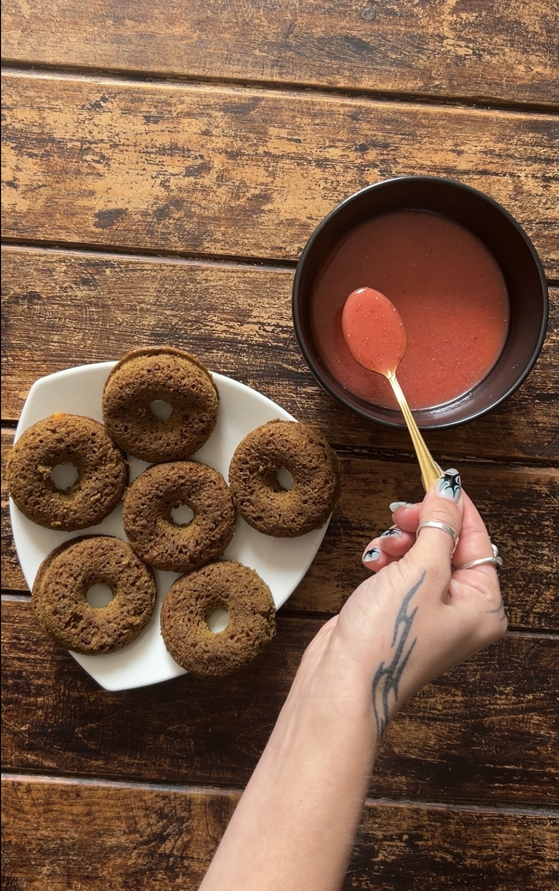 Hayley's HTB Donuts with Strawberry Glaze